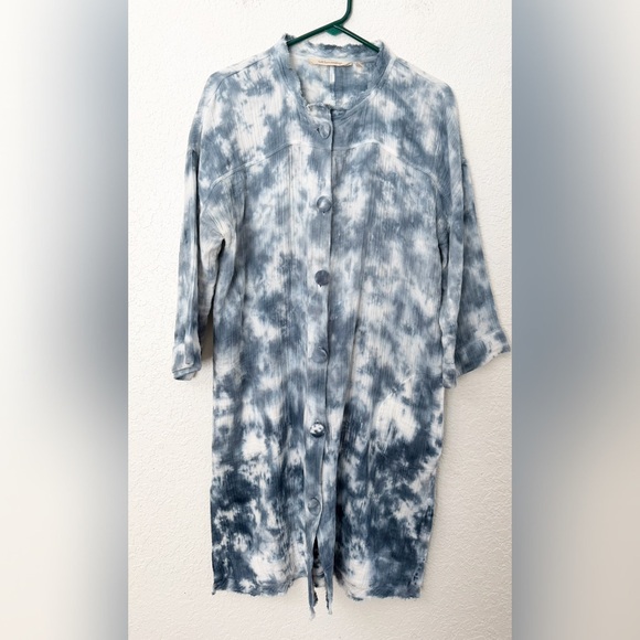Soft Surroundings Islander Jacket - Waterfall Tie Dye - M - Picture 3 of 15
